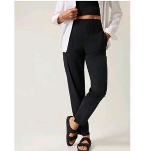 Athleta Brooklyn Ankle Black Pant Work Essential Workout Exercise Outdoor 6